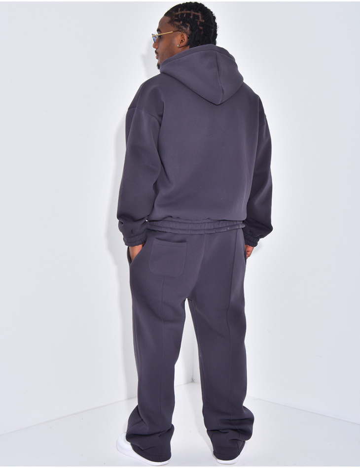 Ensemble molletonné pantalon et veste à capuche