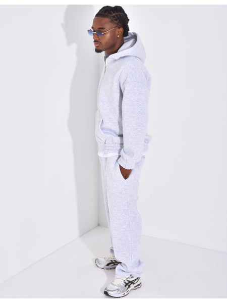 Ensemble molletonné pantalon et veste à capuche