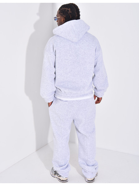 Ensemble molletonné pantalon et veste à capuche