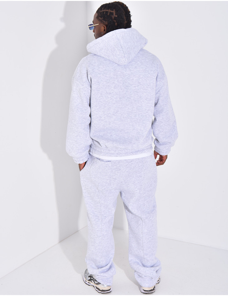 Ensemble molletonné pantalon et veste à capuche