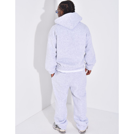 Ensemble molletonné pantalon et veste à capuche