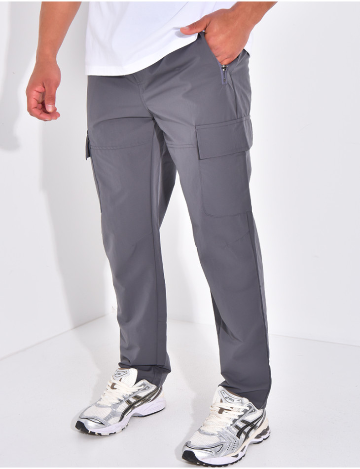 Pantalon cargo fin
