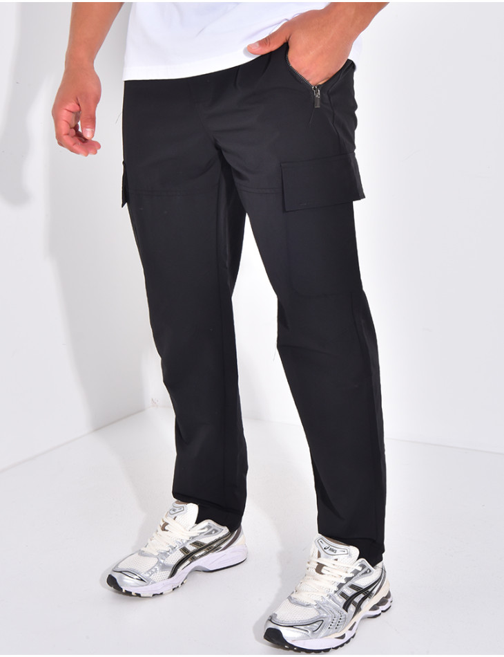 Pantalon cargo fin