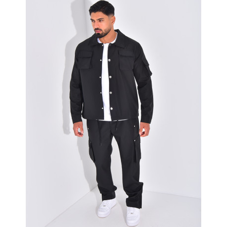 Ensemble cargo à poches pantalon et veste