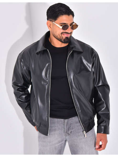 Veste en similicuir