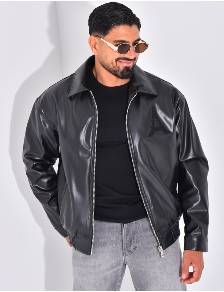 Veste en similicuir