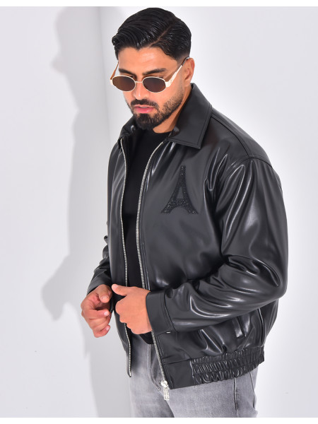 Veste en similicuir