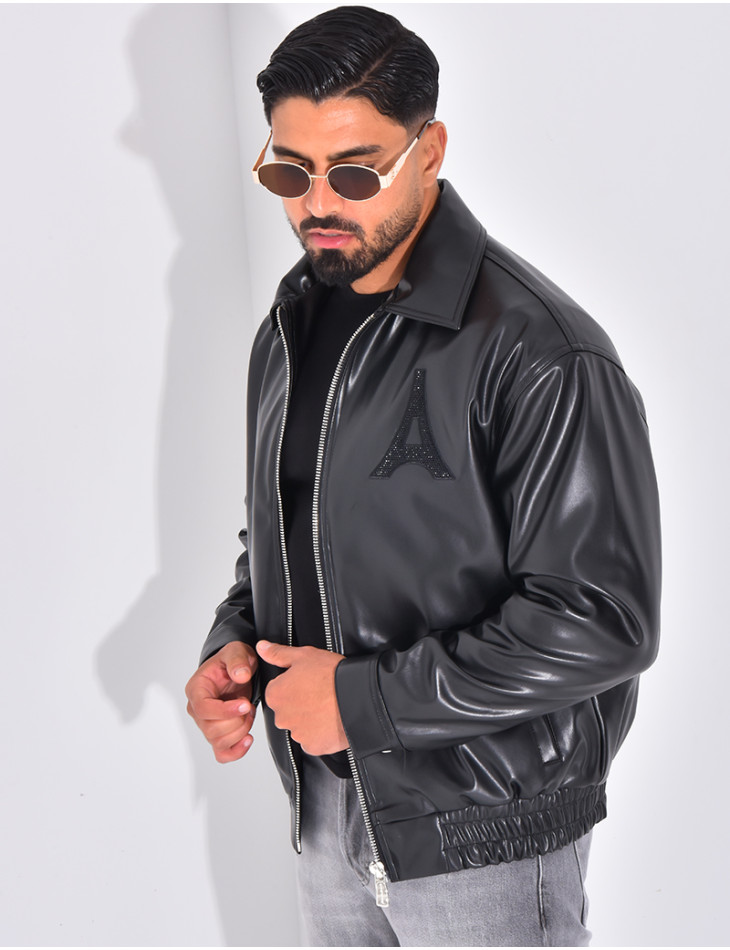 Veste en similicuir