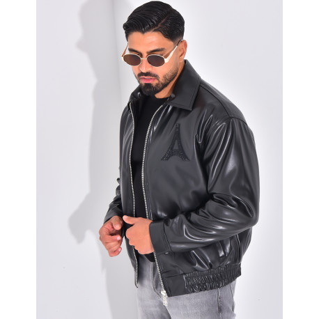 Veste en similicuir