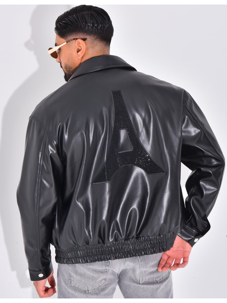 Veste en similicuir