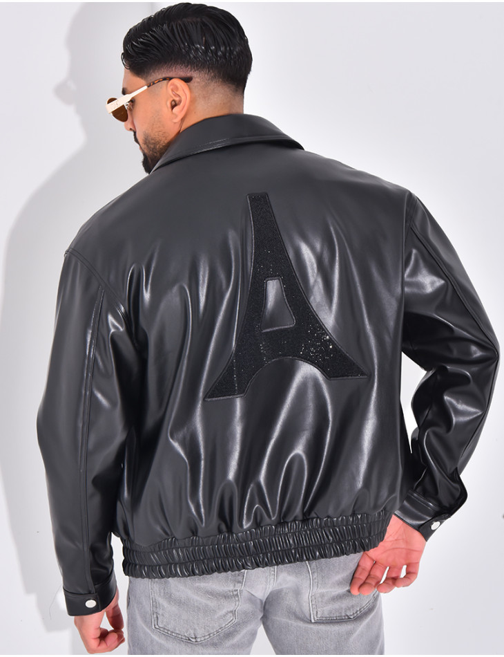 Veste en similicuir