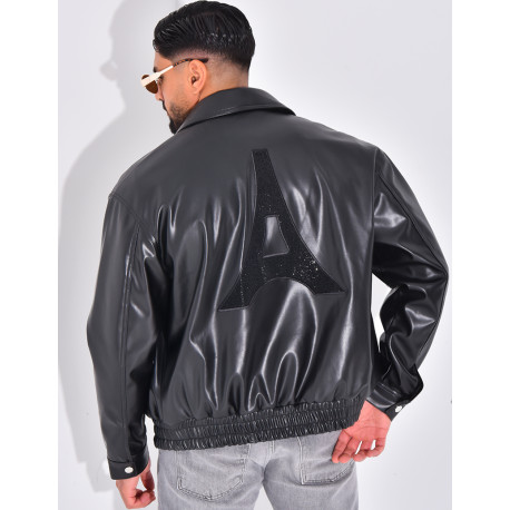 Veste en similicuir