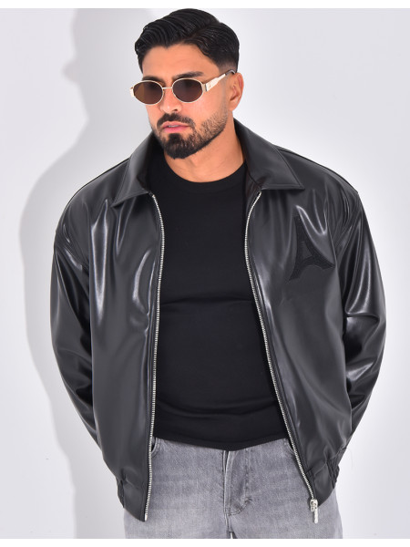Veste en similicuir