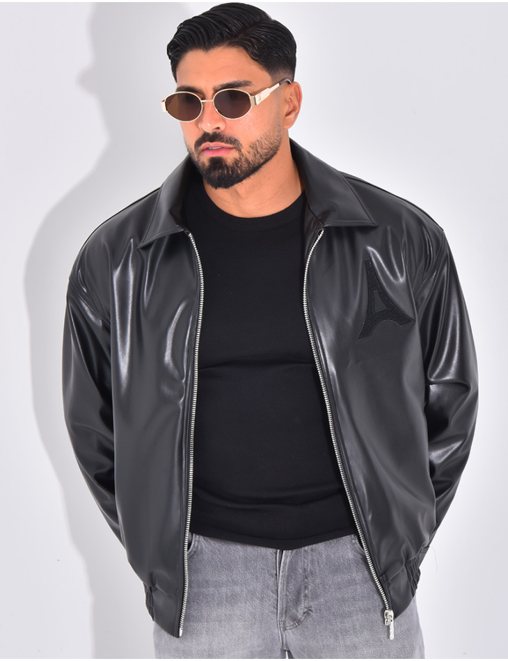 Veste en similicuir