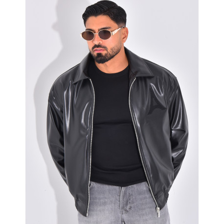 Veste en similicuir