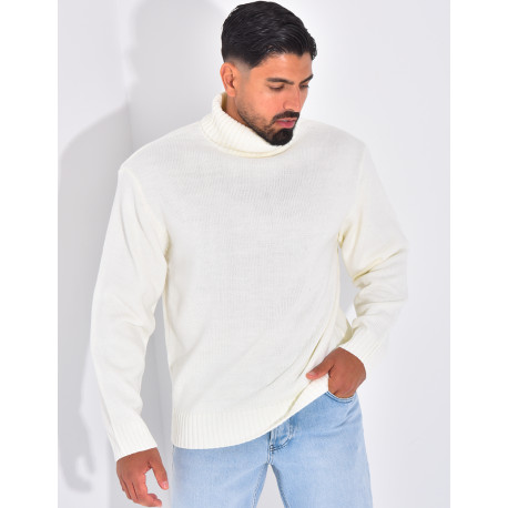 Pull épais col roulé