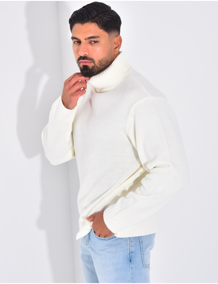 Pull épais col roulé