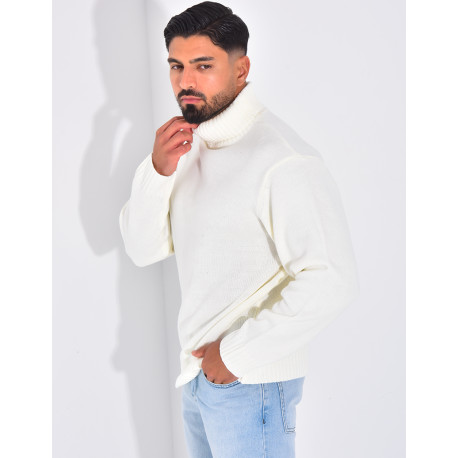 Pull épais col roulé