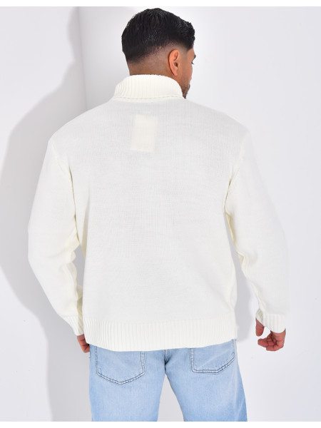 Pull épais col roulé