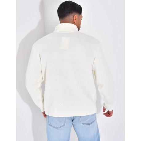 Pull épais col roulé