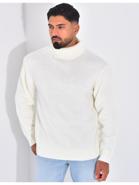 Pull épais col roulé
