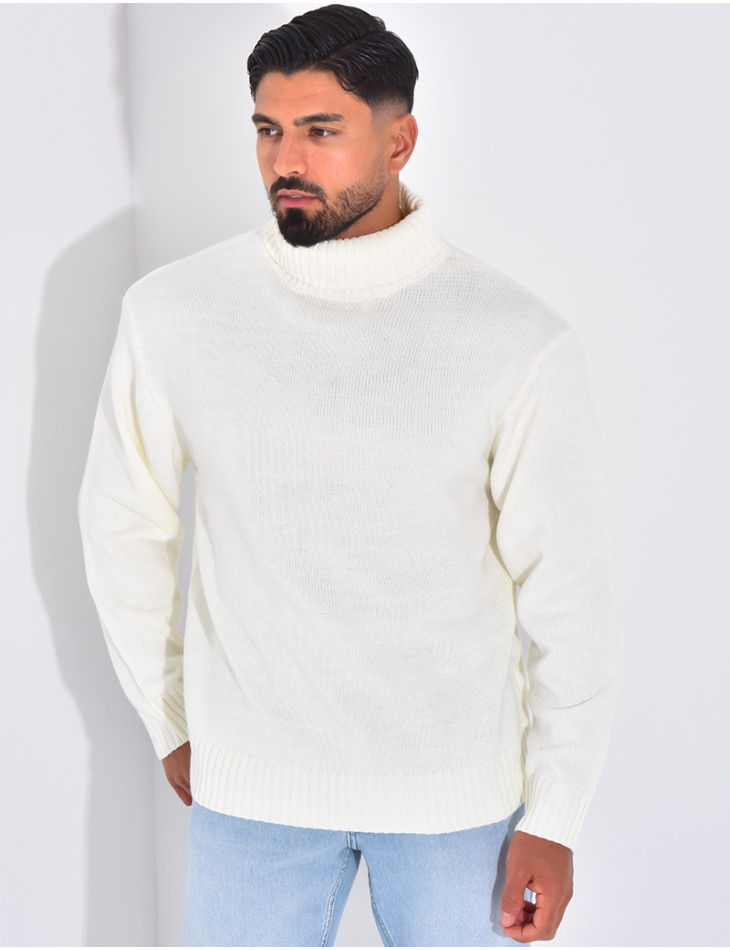 Pull épais col roulé