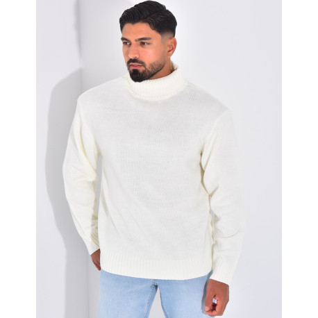 Pull épais col roulé