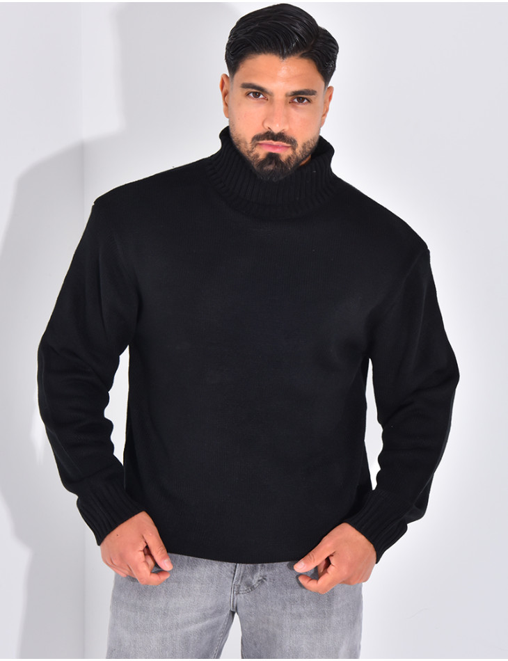 Pull épais col roulé