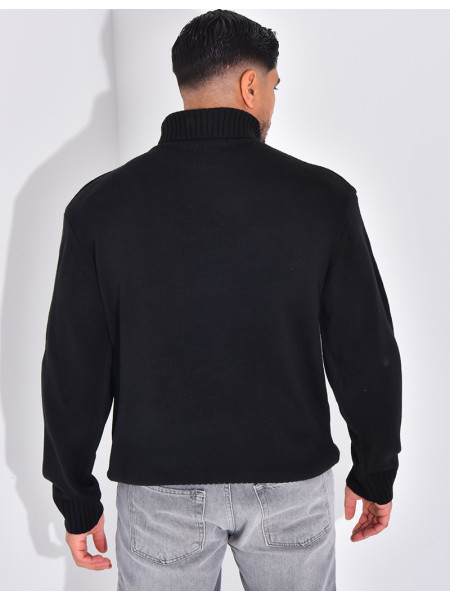 Pull épais col roulé
