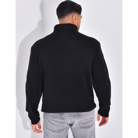 Pull épais col roulé