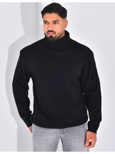 Pull épais col roulé