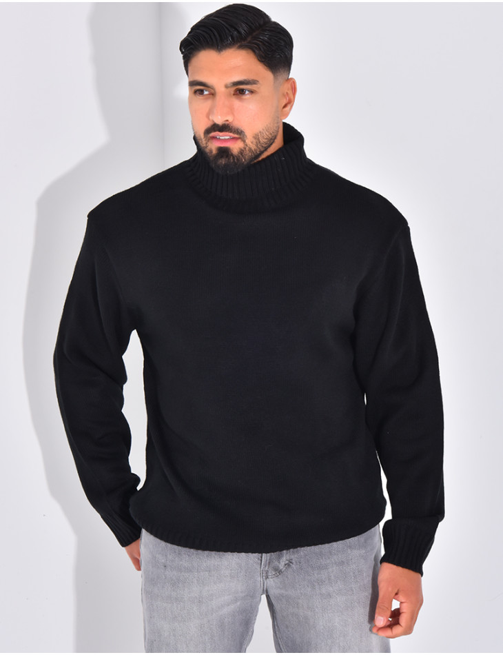 Pull épais col roulé