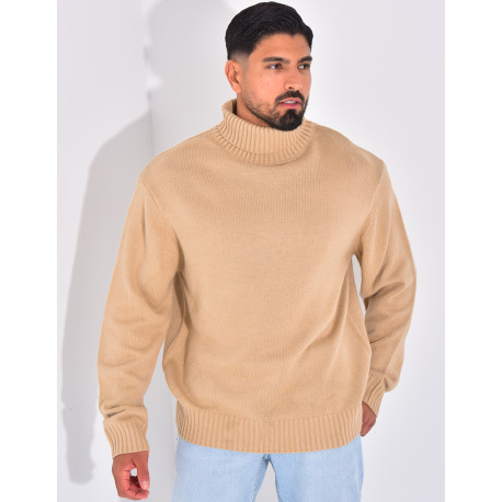 Pull épais col roulé