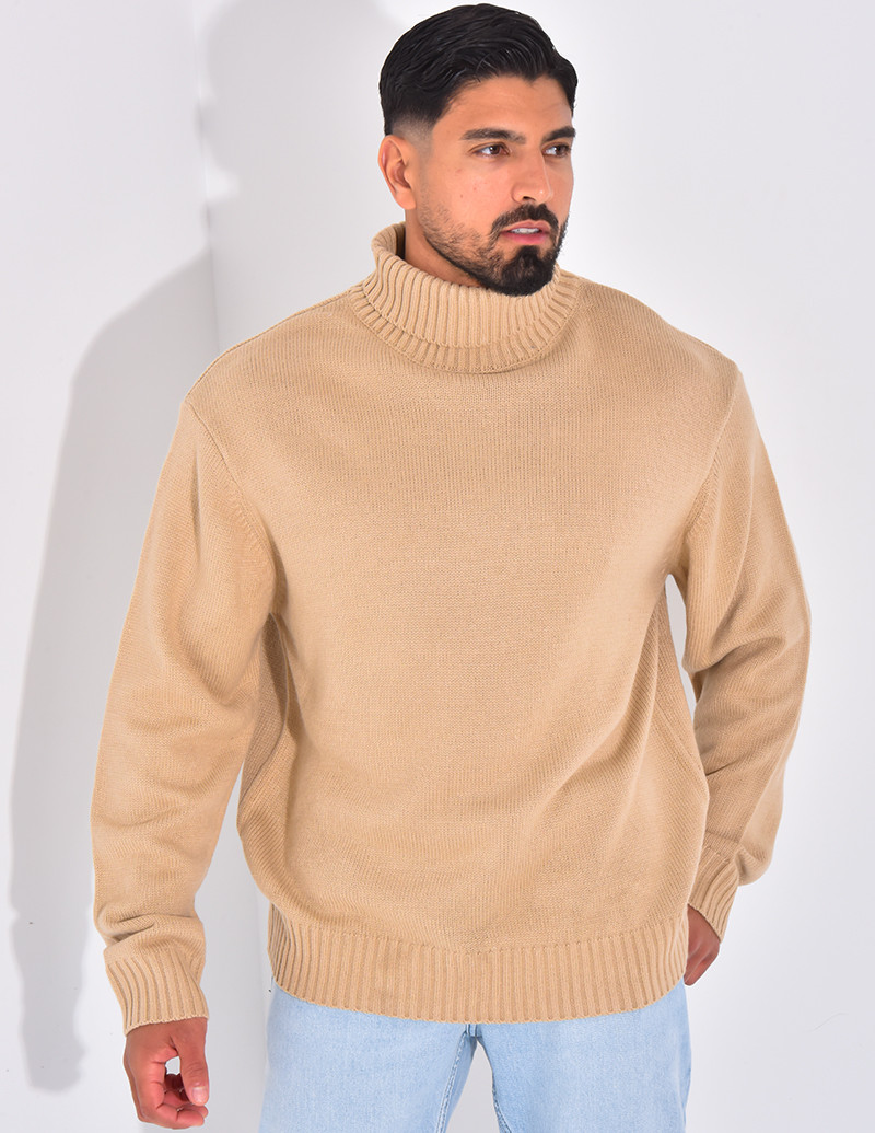 Pull épais col roulé