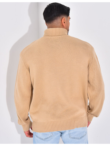 Pull épais col roulé