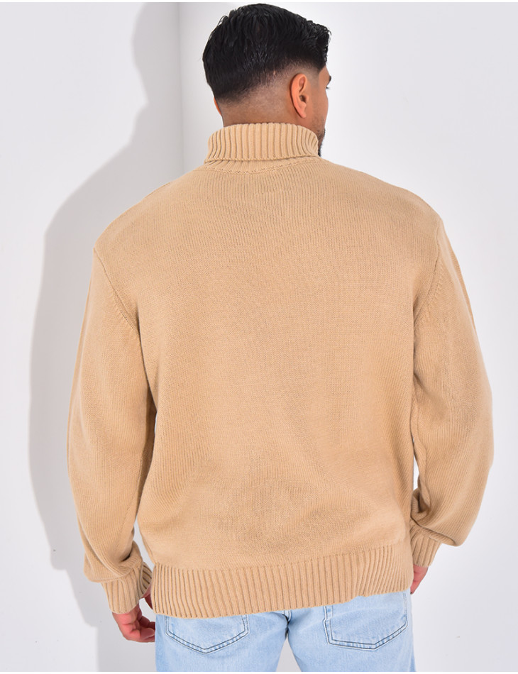 Pull épais col roulé