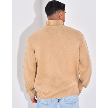 Pull épais col roulé
