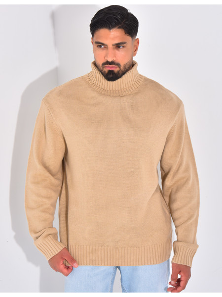 Pull épais col roulé