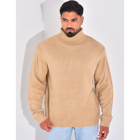 Pull épais col roulé
