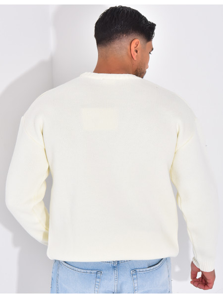 Pull épais avec la lettre H