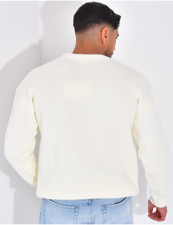 Pull épais avec la lettre H