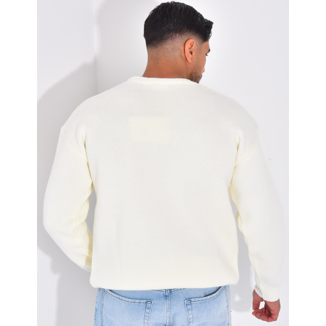 Pull épais avec la lettre H