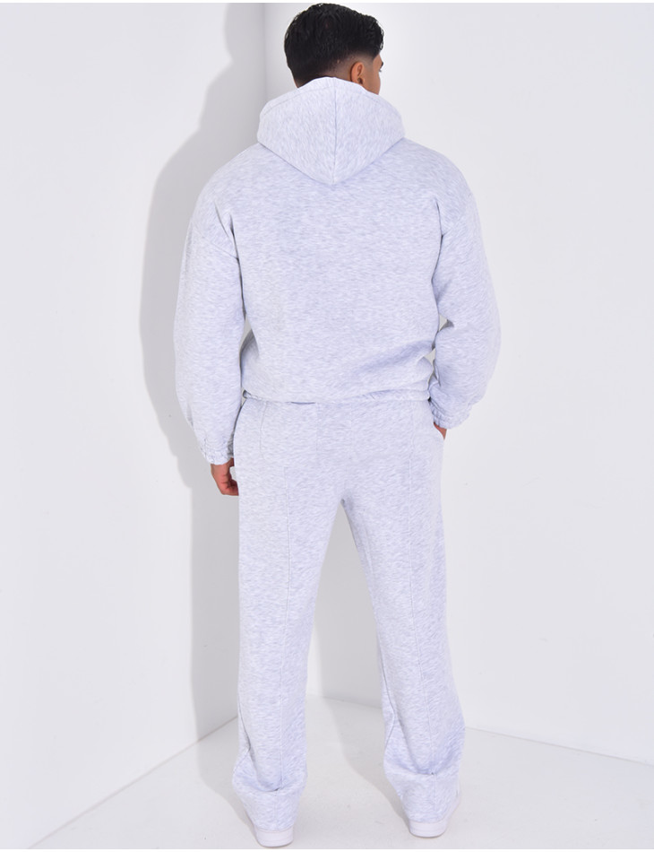 Ensemble molletonné pantalon et veste à capuche