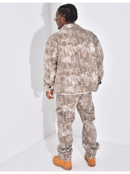 Ensemble en jeans à motifs pantalon et veste