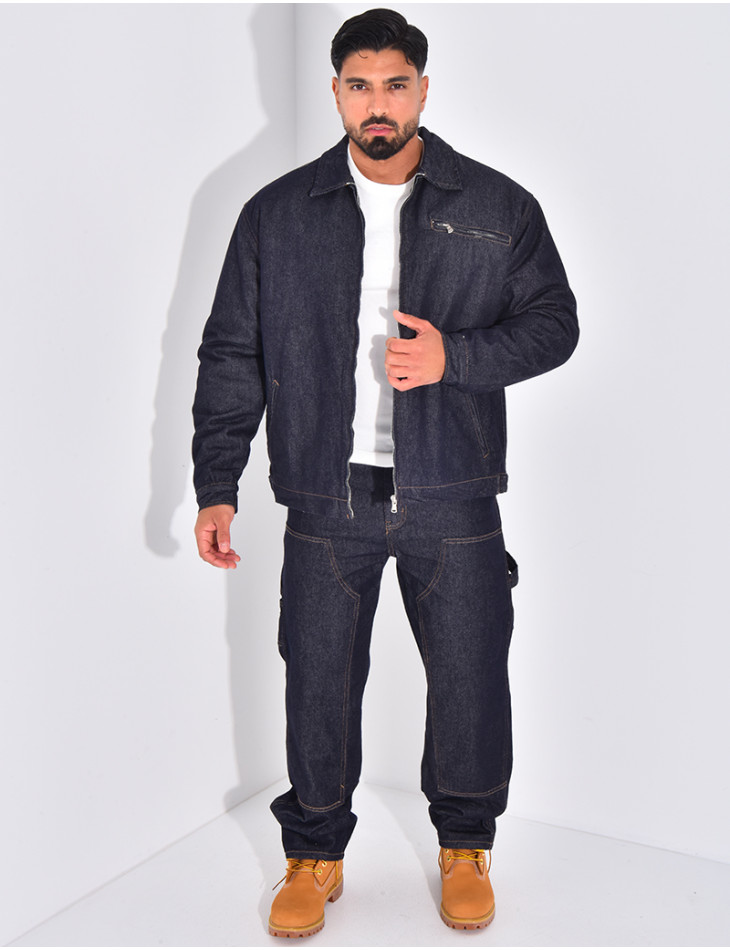 Ensemble en jeans à motifs pantalon et veste