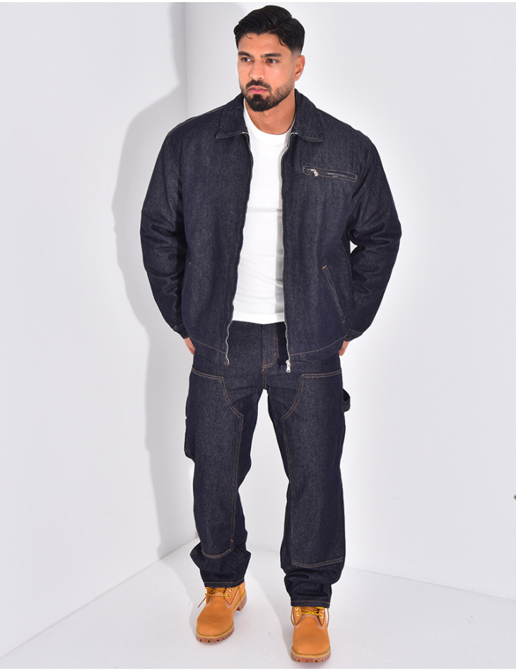 Ensemble en jeans à motifs pantalon et veste