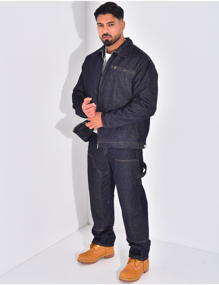 Ensemble en jeans à motifs pantalon et veste