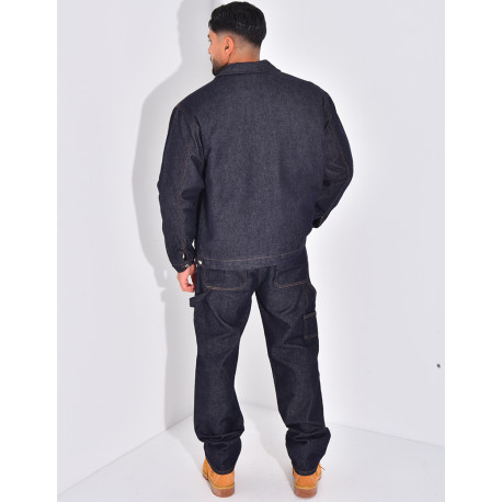 Ensemble en jeans à motifs pantalon et veste