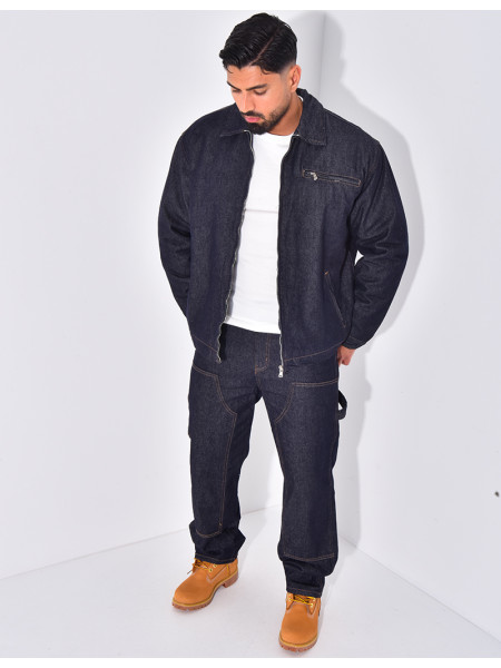 Ensemble en jeans à motifs pantalon et veste