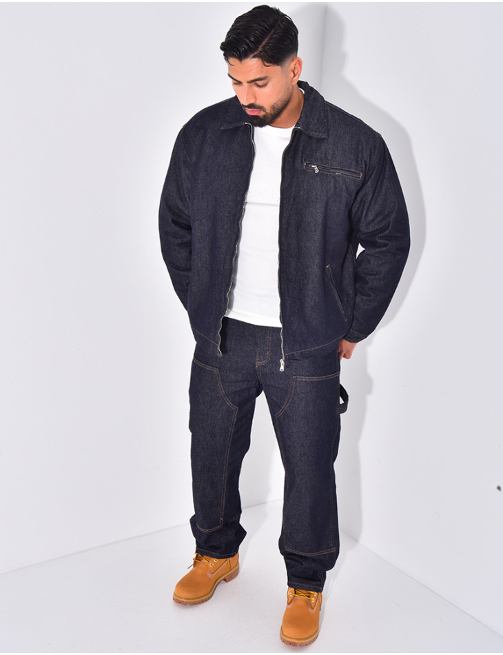 Ensemble en jeans à motifs pantalon et veste